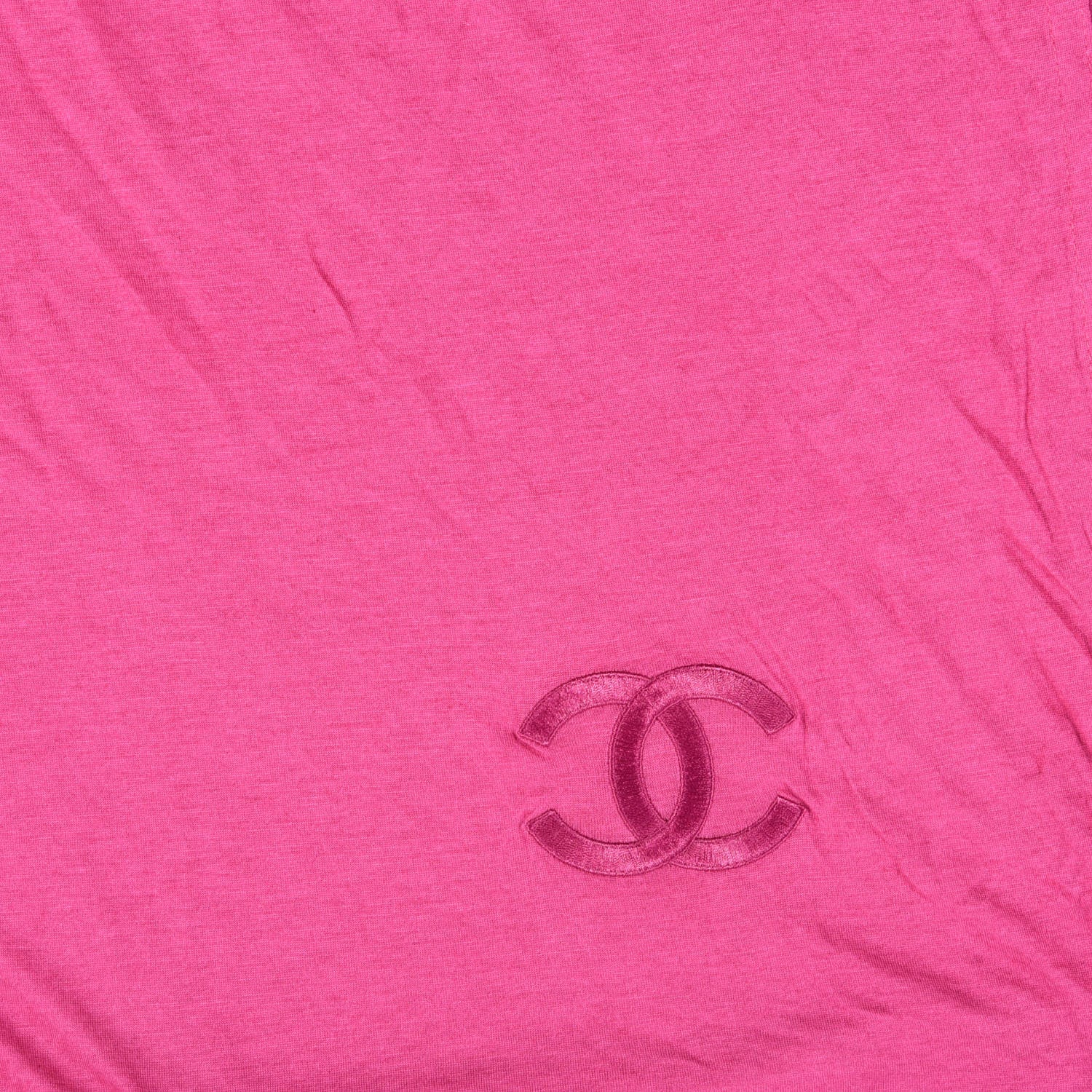 Chanel Modal Cashmere Scarf Shawl Pink 3 of 4