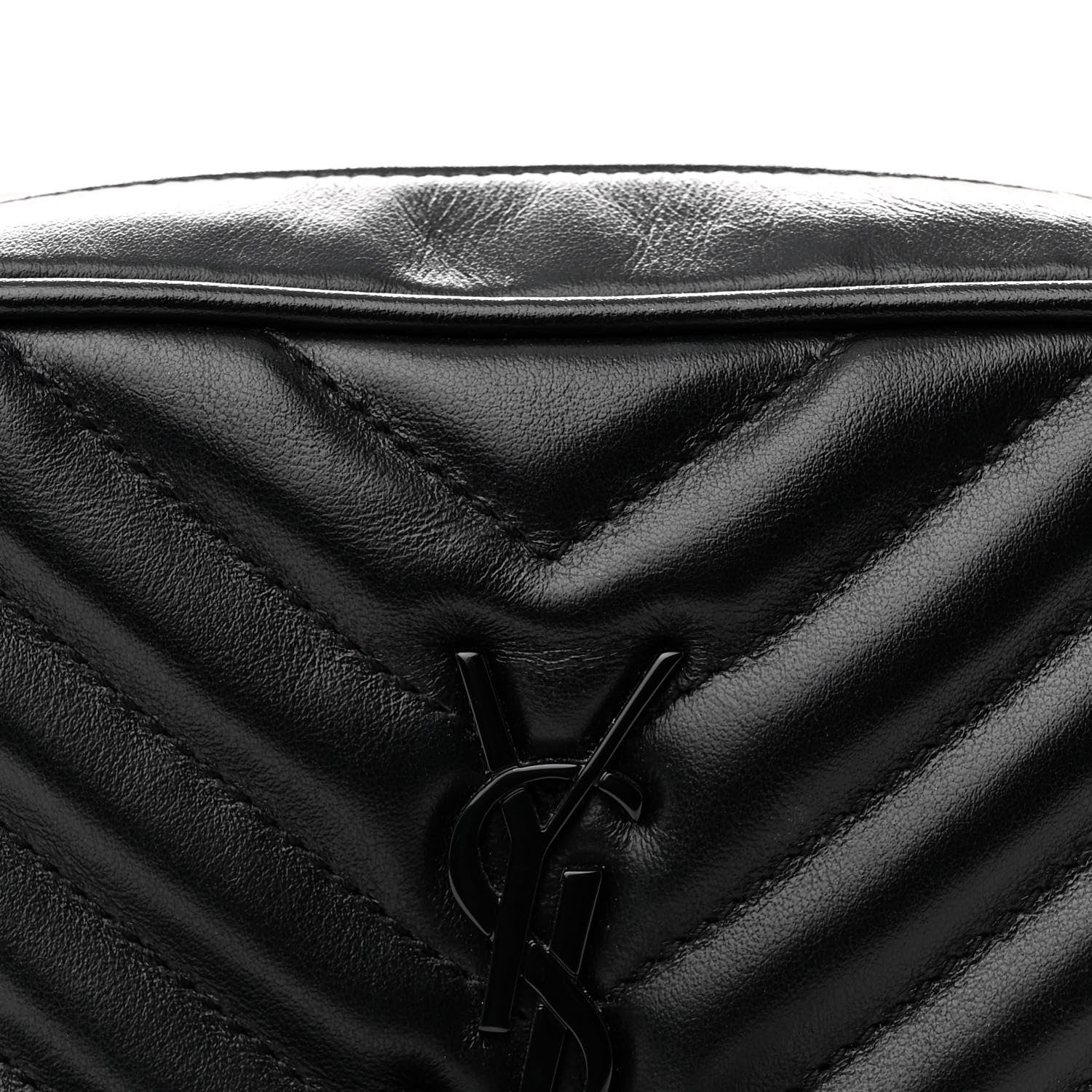 Saint Laurent Calfskin Matelasse Monogram Lou Belt Bag Black 7 of 11