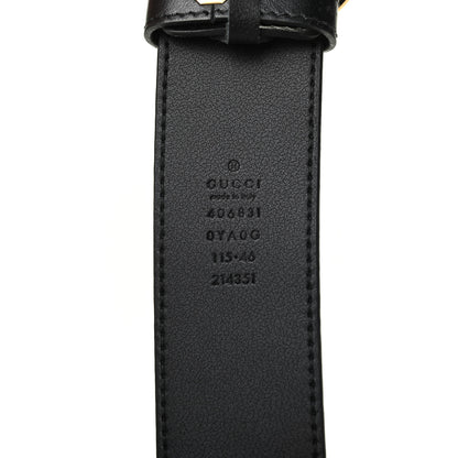 Gucci Plutone Calfskin Double G 40mm Belt 115 46 Black 3 of 3