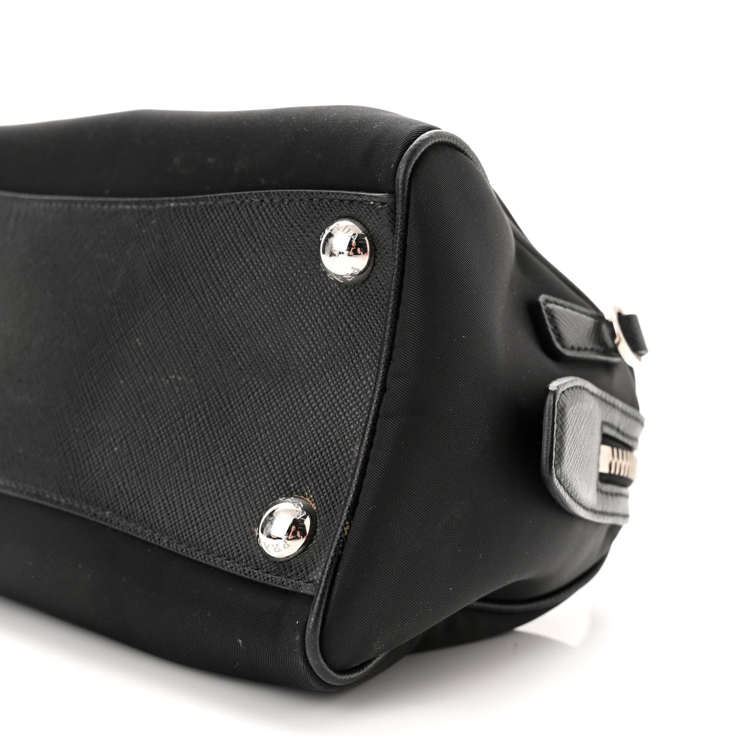 Prada Nylon Saffiano Re-Edition 2005 Top Handle Crossbody Bag Black 6 of 13