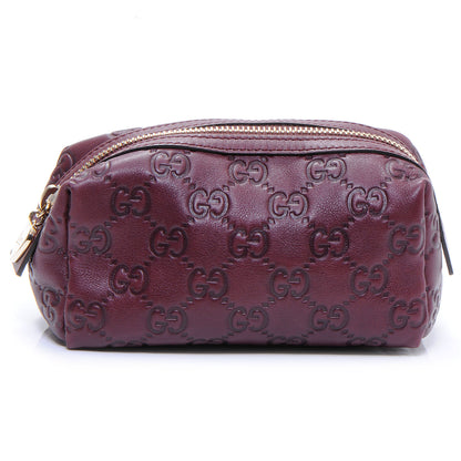 Gucci Guccissima GG Cosmetic Case Cherry 1 of 7