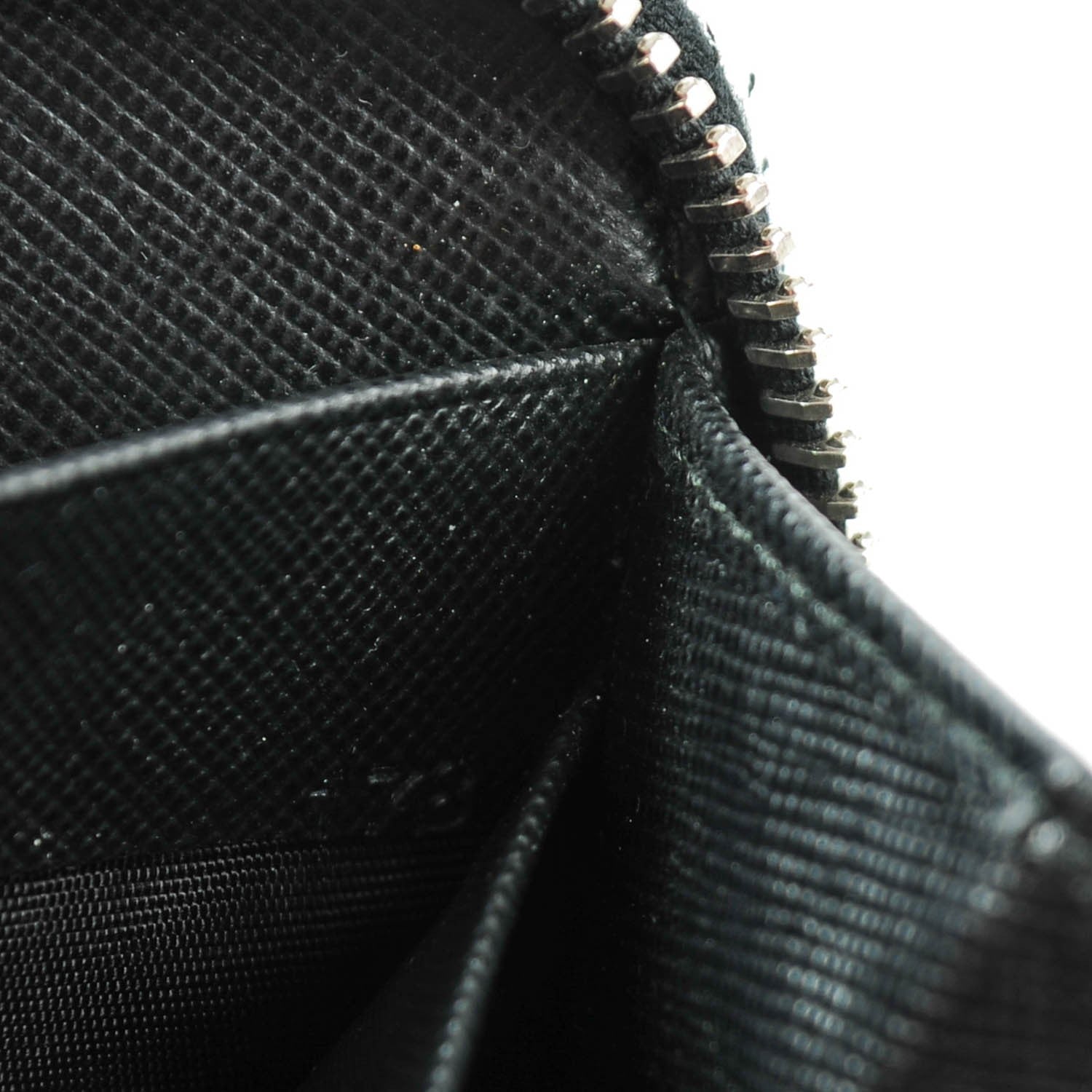 Prada Saffiano Large Zip Around Travel Wallet Nero Black 8 of 8