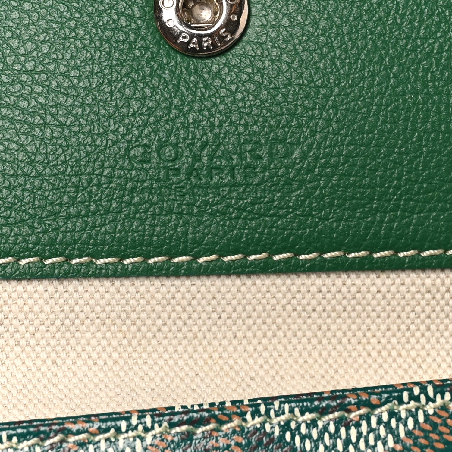 Goyard Goyardine Saint Louis GM Green 8 of 11