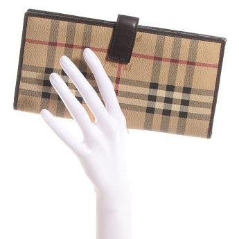 Haymarket Check Continental Wallet Brown