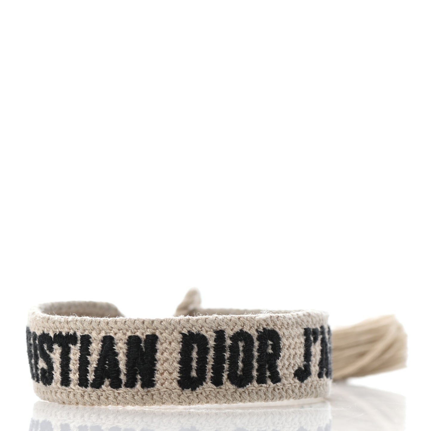 Woven Cotton J'Adior Friendship Bracelet Set Denim Blue Beige