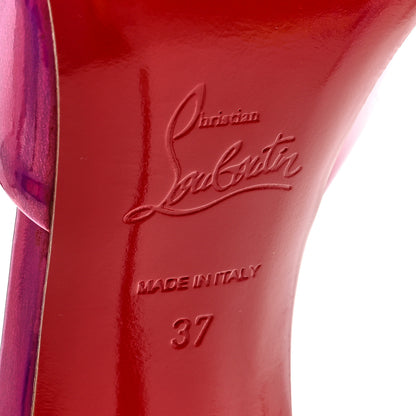 Christian Louboutin Patent Psychic Me Dolly 100 Sandals 37 Fuxia 7 of 8