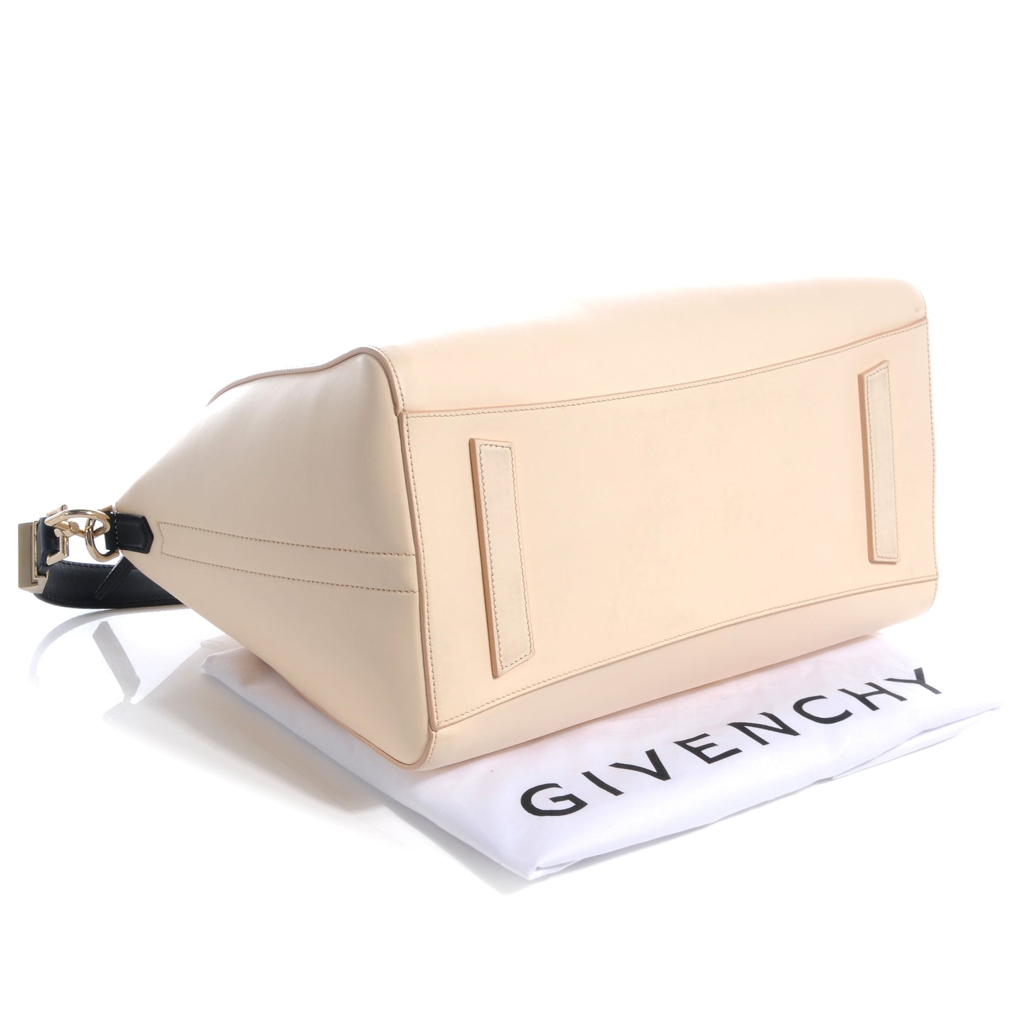 Calfskin Medium Tri-Color Antigona Beige Black Silver