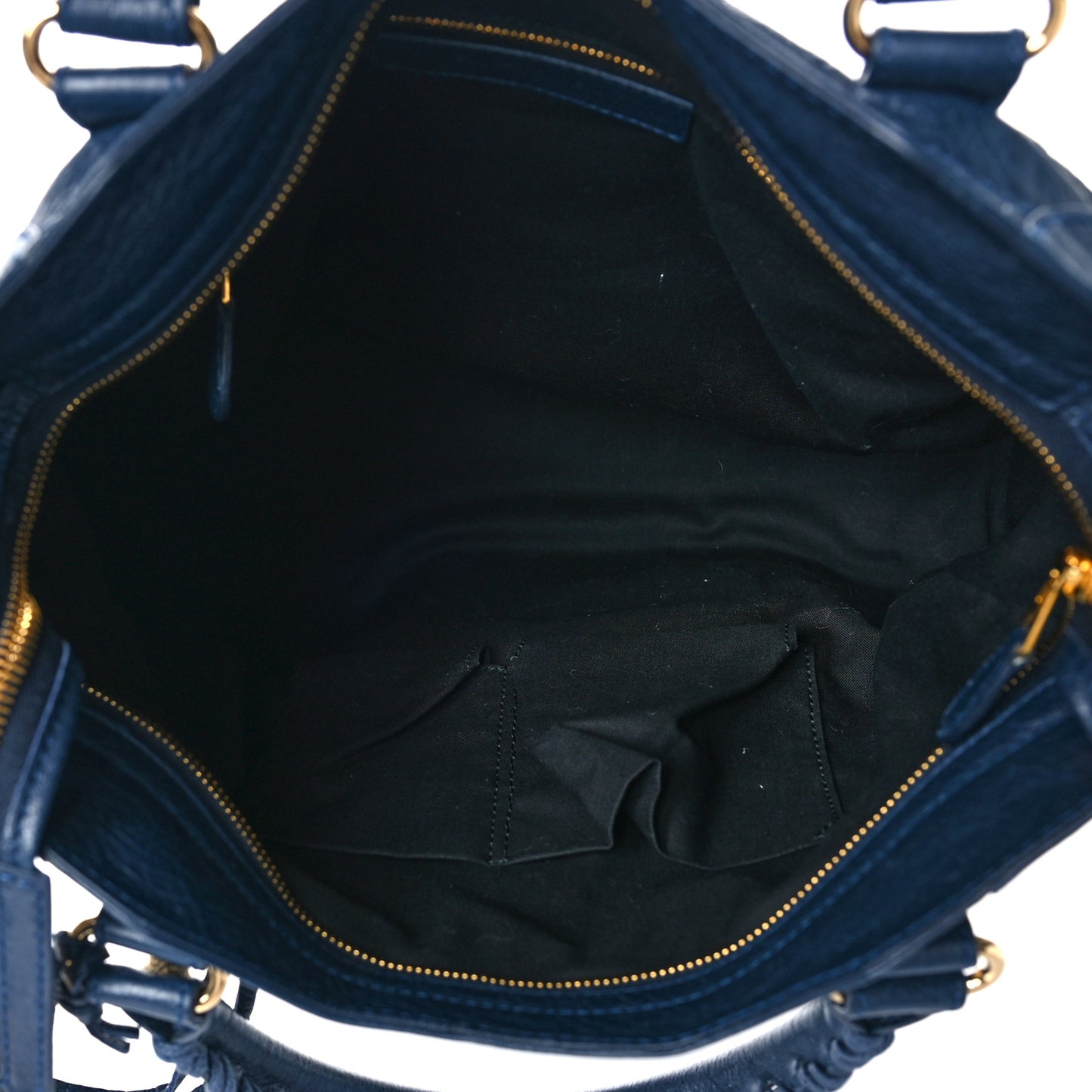 Agneau Giant 12 Gold Hardware Velo Bleu Obscur