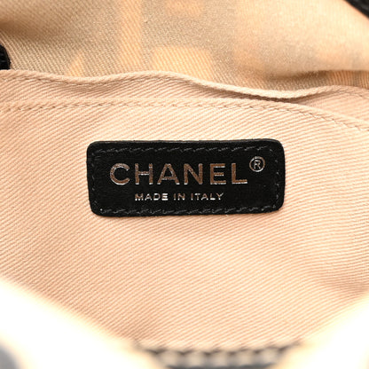Chanel Coated Canvas Le Train Boston Bag Black 6 of 13