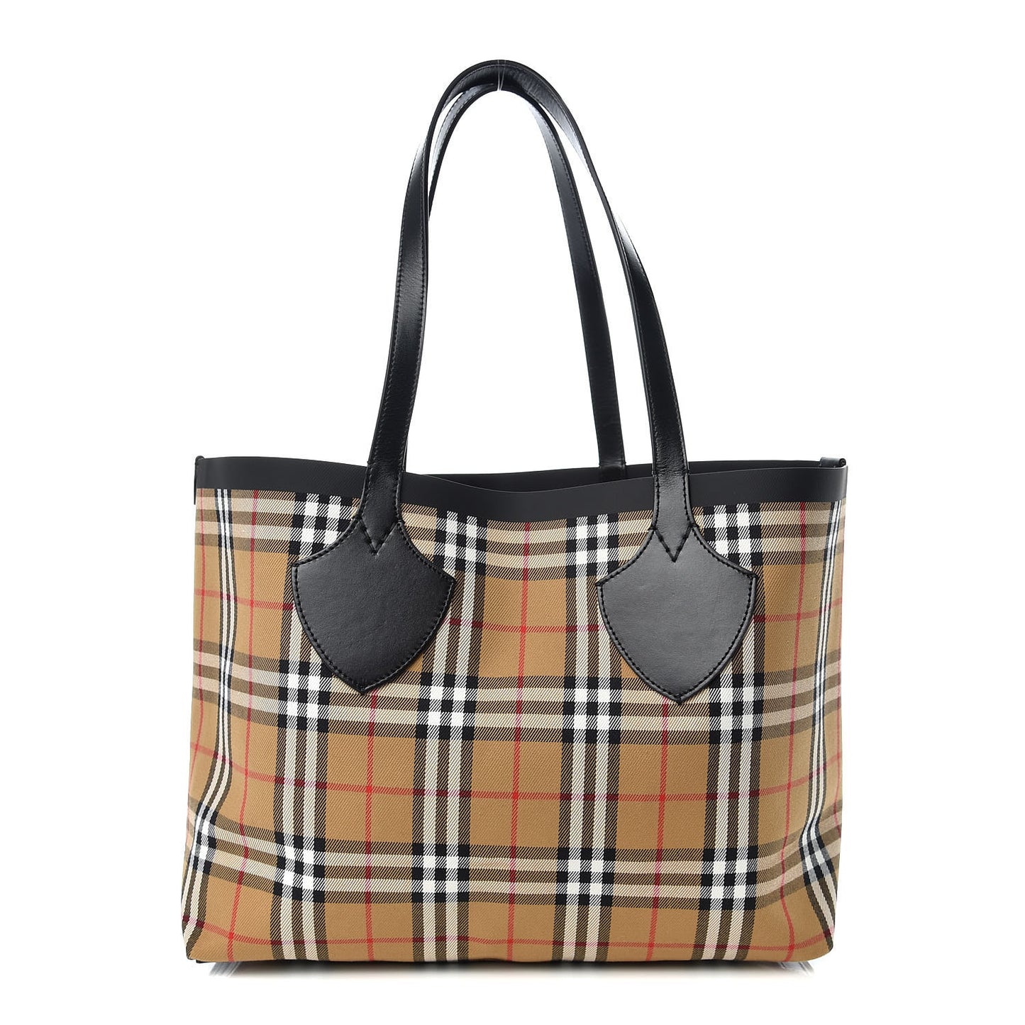 Vintage Check Medium The Giant Reversible Tote Antique Yellow Bright Red