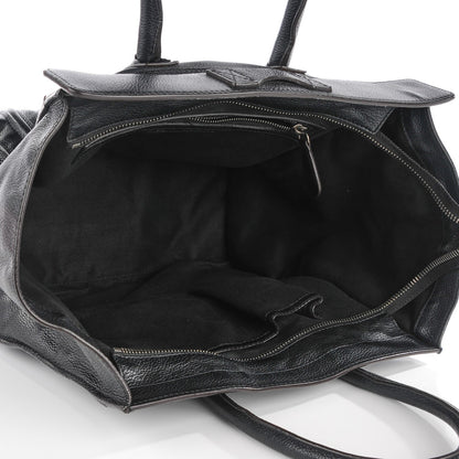 Celine Drummed Calfskin Mini Luggage Black 6 of 8
