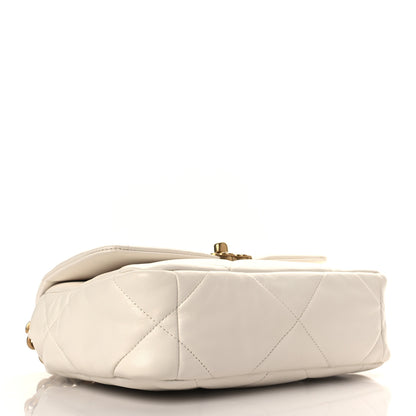 Chanel Lambskin Quilted Medium Chanel 19 Flap White 4 of 11