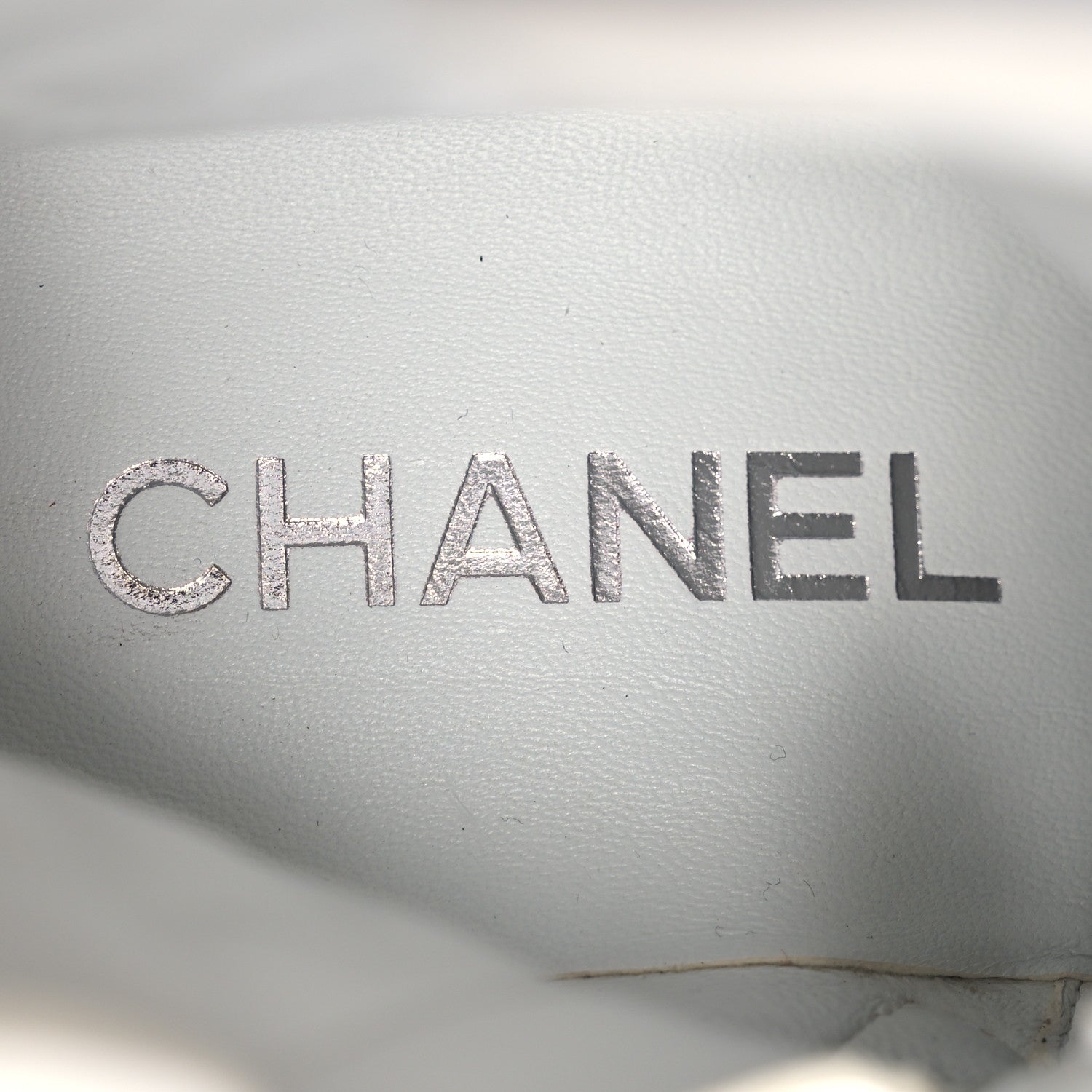 Chanel Caviar Calfskin Quilted Chain Lace Up Combat Boots 41 White Black 9 of 12