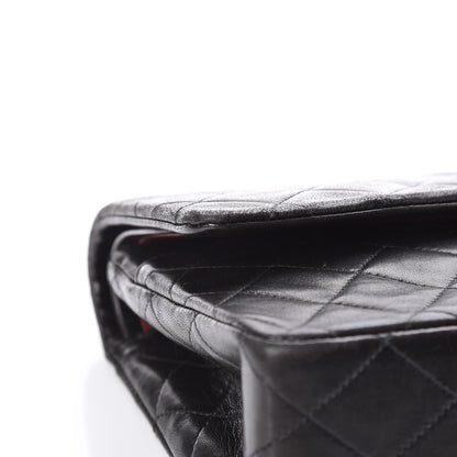 Chanel Lambskin Quilted Medium Double Flap Black 17 of 19