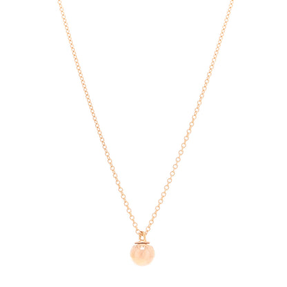 Tiffany 18K Rose Gold 8mm HardWear Ball Pendant Necklace 1 of 6