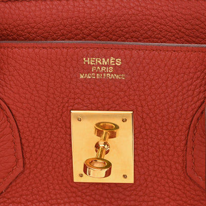 Hermes Togo Birkin 35 Rouge Casaque 5 of 9