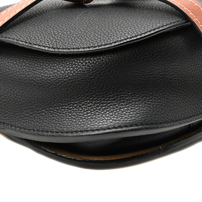 Loewe Grained Calfskin Small Gate Crossbody Bag Pecan Black 8 of 9