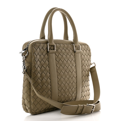 Bottega Veneta Nappa Intrecciato Medium Briefcase Taupe 3 of 11