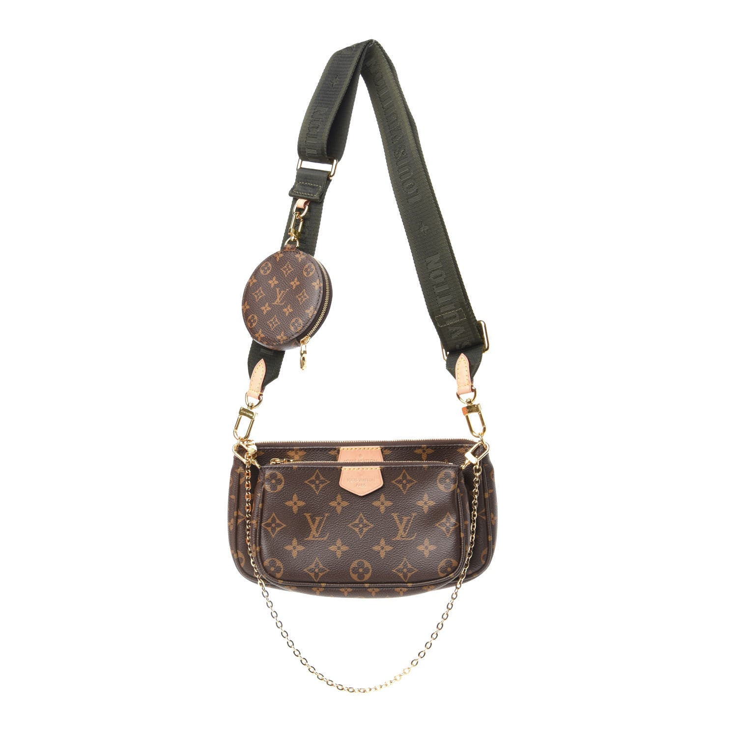 Louis Vuitton Monogram Multi Pochette Accessories Kaki 1 of 12