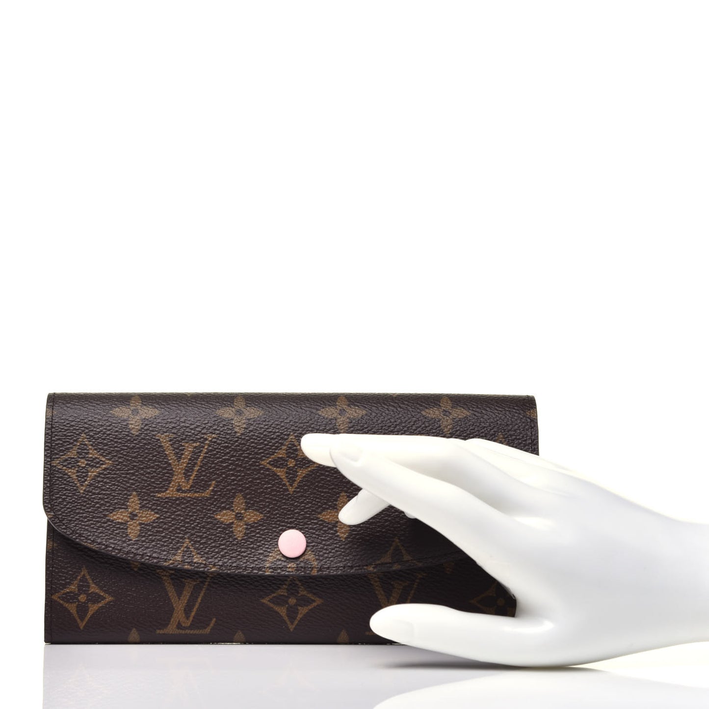 Monogram Emilie Wallet Rose Ballerine