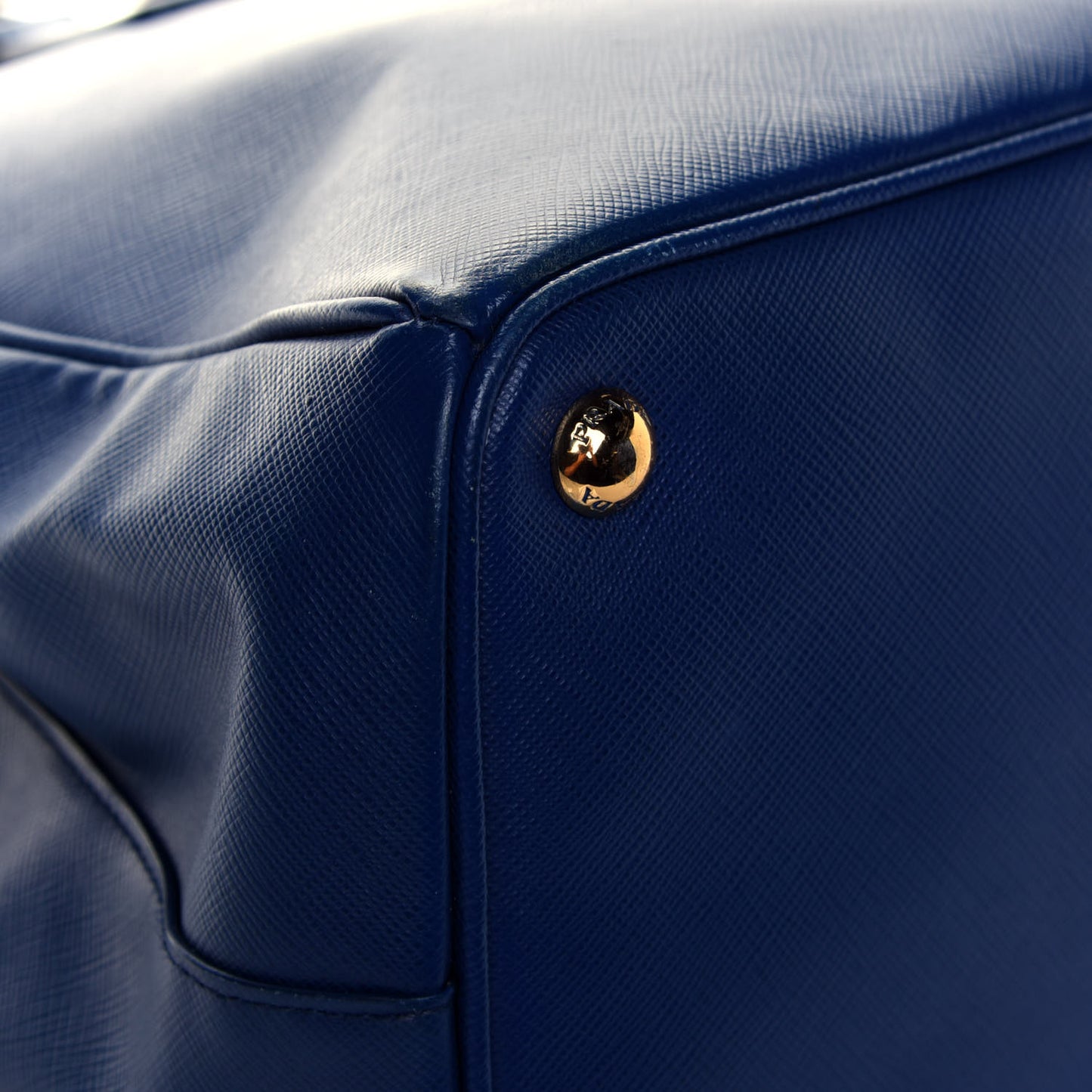 Saffiano Large Galleria Double Zip Tote Bluette
