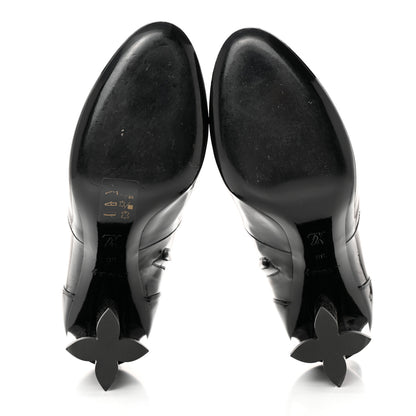 Louis Vuitton Patent Silhouette Ankle Boots 38 Black 6 of 13