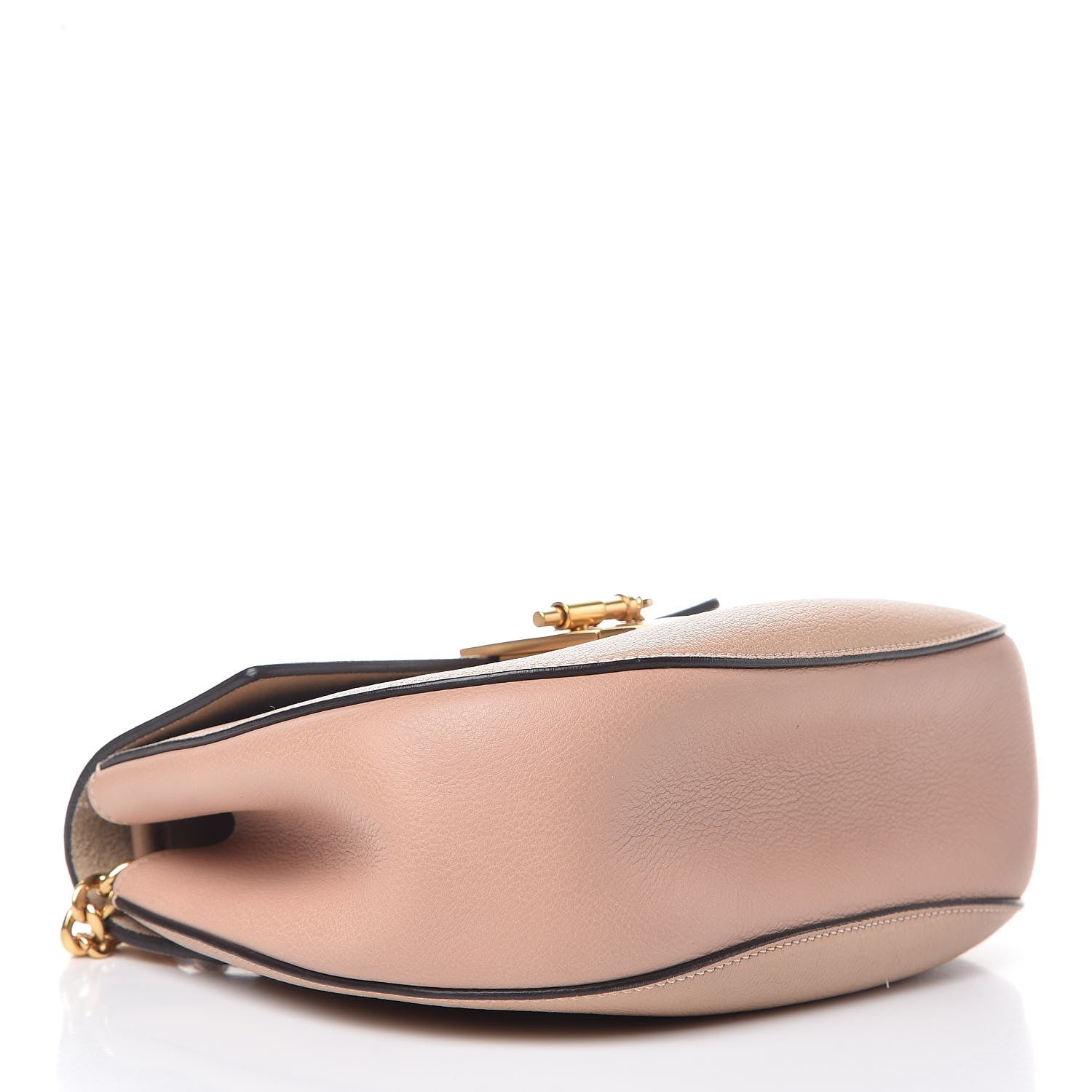 Chloe Grained Goatskin Drew Shoulder Bag Biscotti Beige 4 of 8