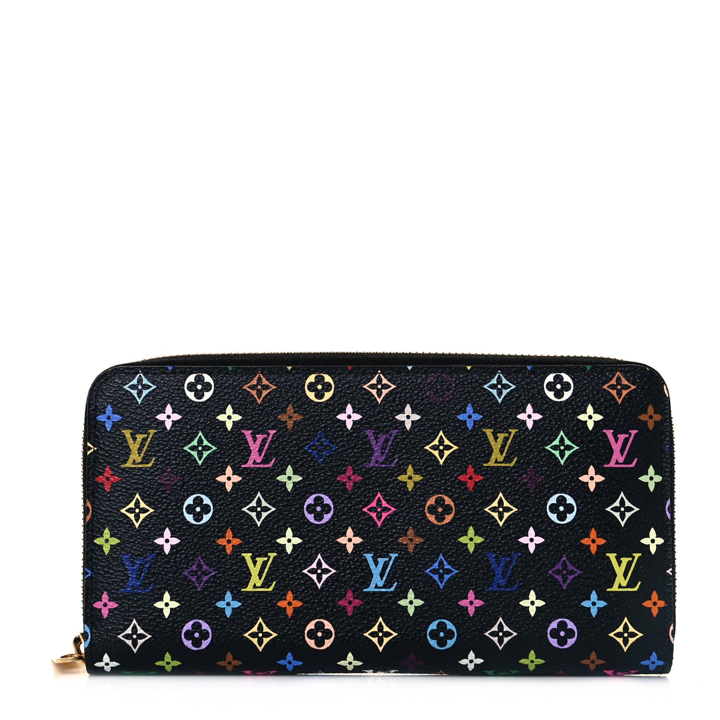 Monogram Multicolor Zippy Wallet Black Violet