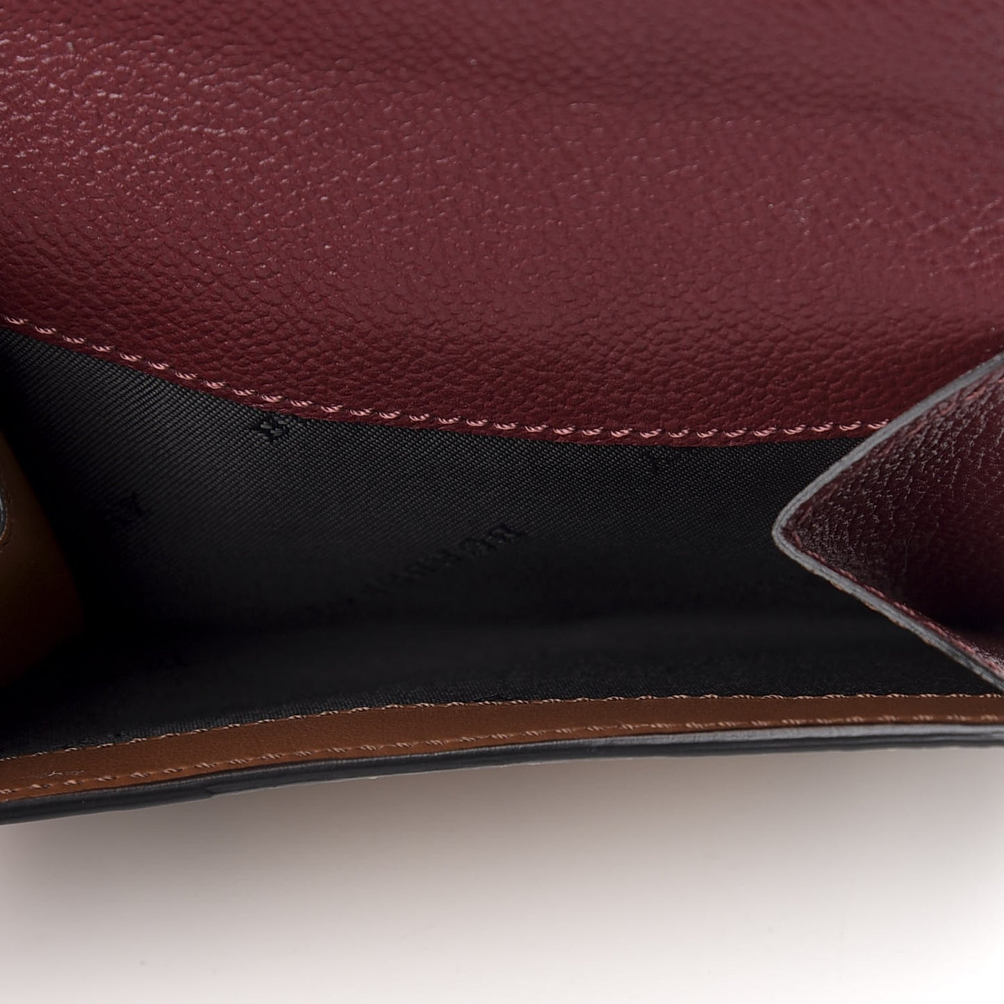 House Check Luna French Wallet Burgundy