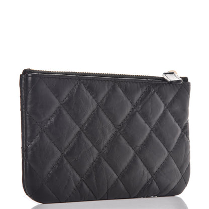 Chanel Aged Calfskin Charm Quilted Small Reissue Cosmetic Case Black 3 of 8
