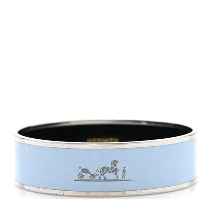 Hermes Enamel Printed Wide Caleche Bracelet 62 1 of 5