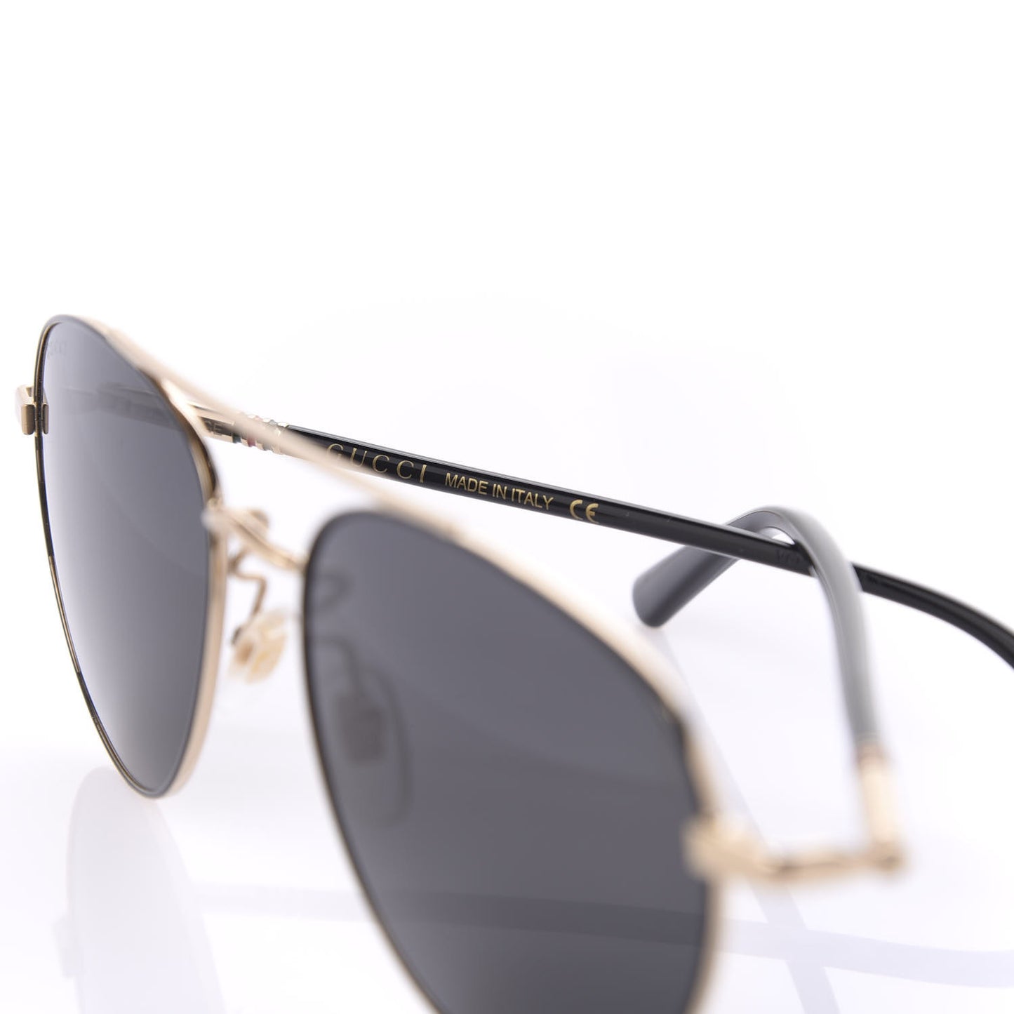 Acetate Aviator Sunglasses GG0388S Gold