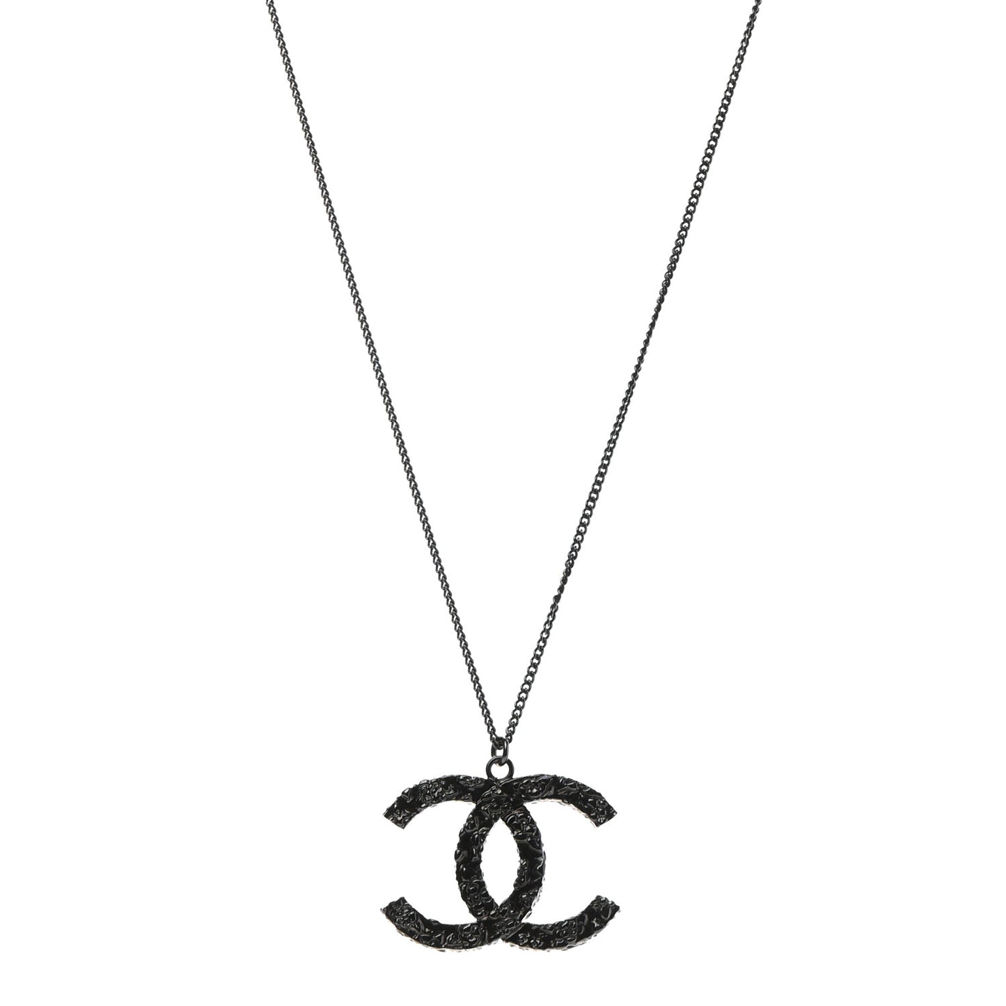 Ruthenium Camellia CC Necklace