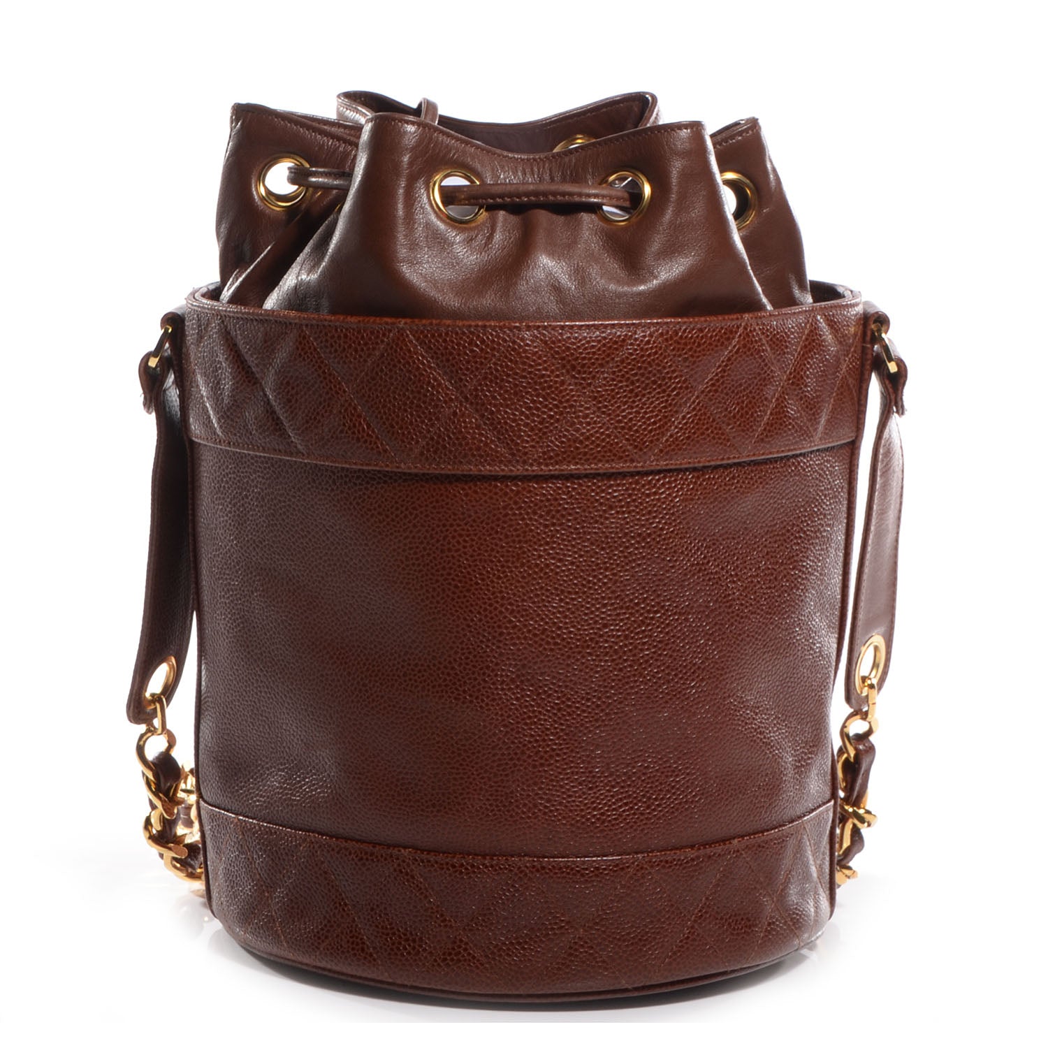 Chanel Caviar Drawstring Shoulder Bag Brown 1 of 9