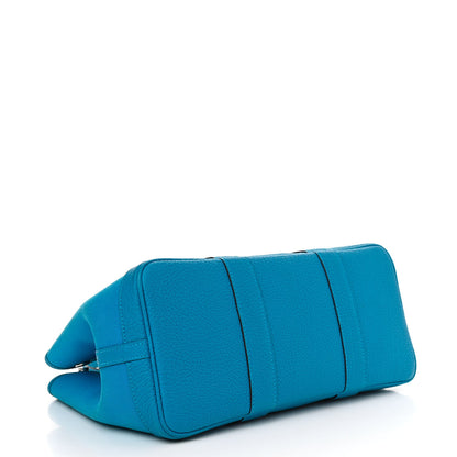 Hermes Toile Officer Negonda Verso Garden Party 30 TPM Bleu Zanzibar Rubis 4 of 11