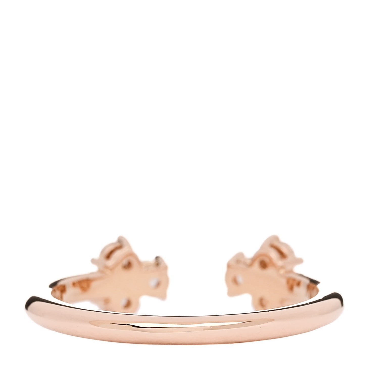 18K Rose Gold Diamond Aria Open Ring 52 6