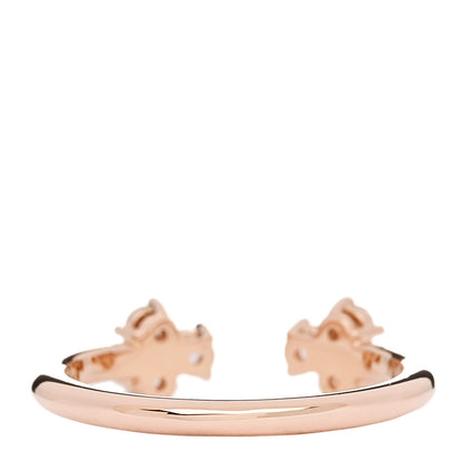 Tiffany 18K Rose Gold Diamond Aria Open Ring 52 6 3 of 5