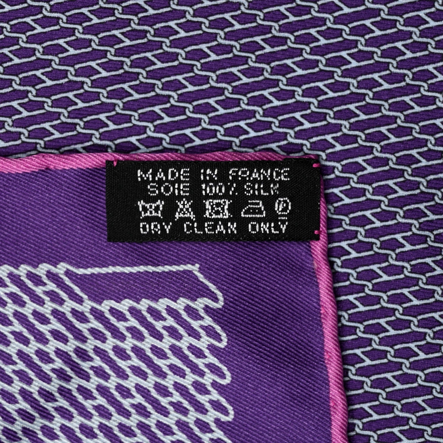 Hermes Silk Tenue De Balle Pocket Square 4 of 4