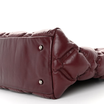 Chanel Calfskin Quilted Large Chesterfield Tote Burgundy 9 of 9