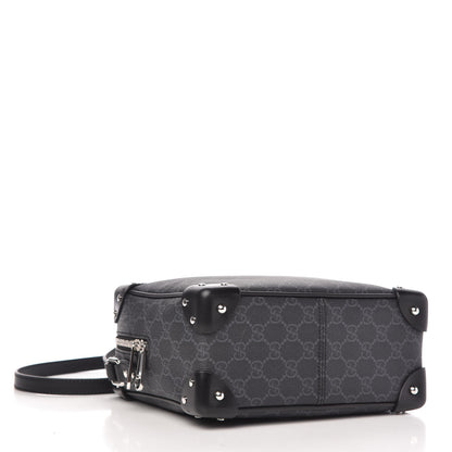 Gucci GG Supreme Monogram Selleria Calfskin Square Messenger Bag Black 4 of 9