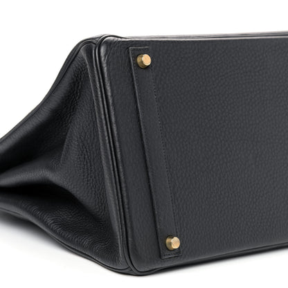 Hermes Taurillon Clemence Birkin 40 Black 8 of 9