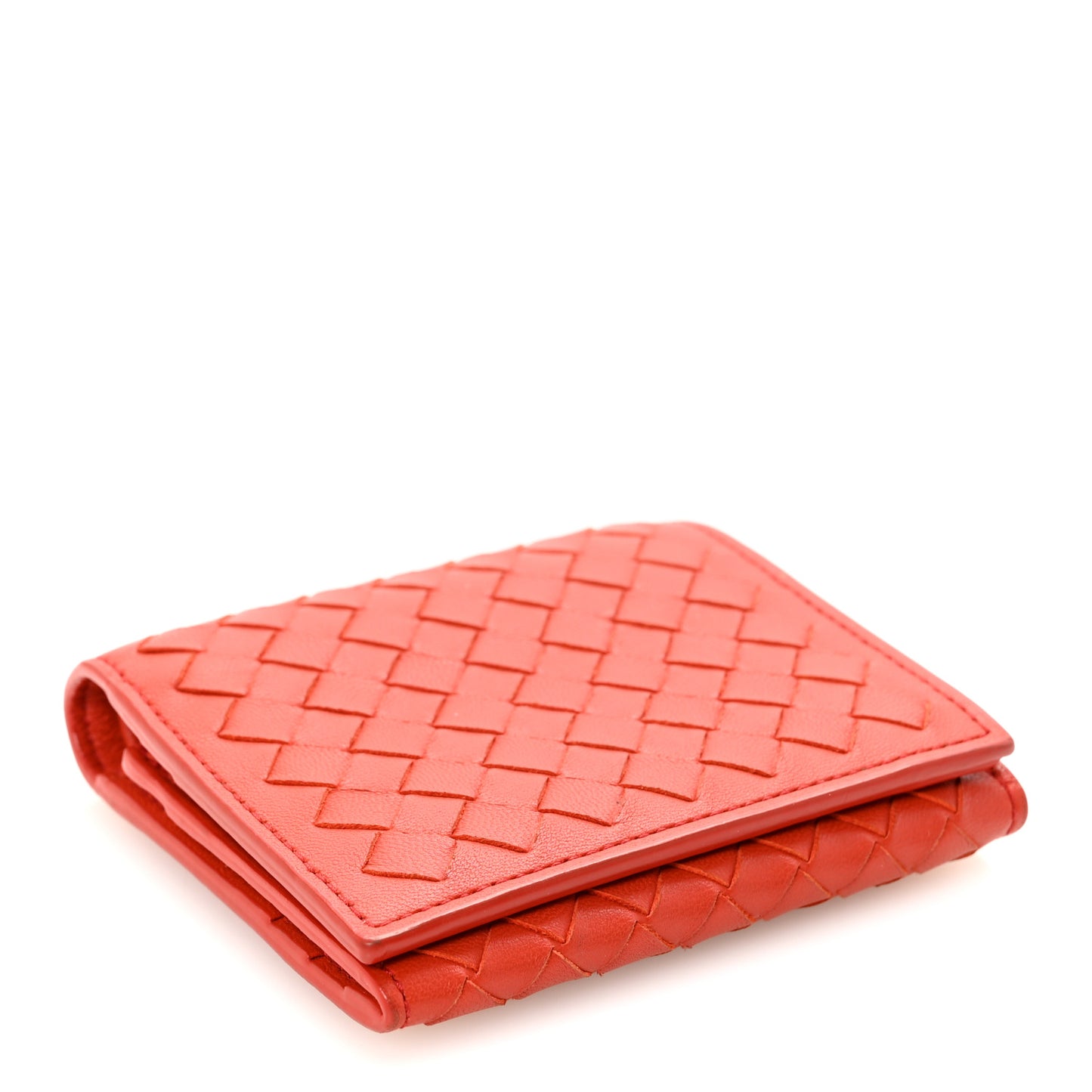 Nappa Intrecciato Tri-Fold Wallet Pompei