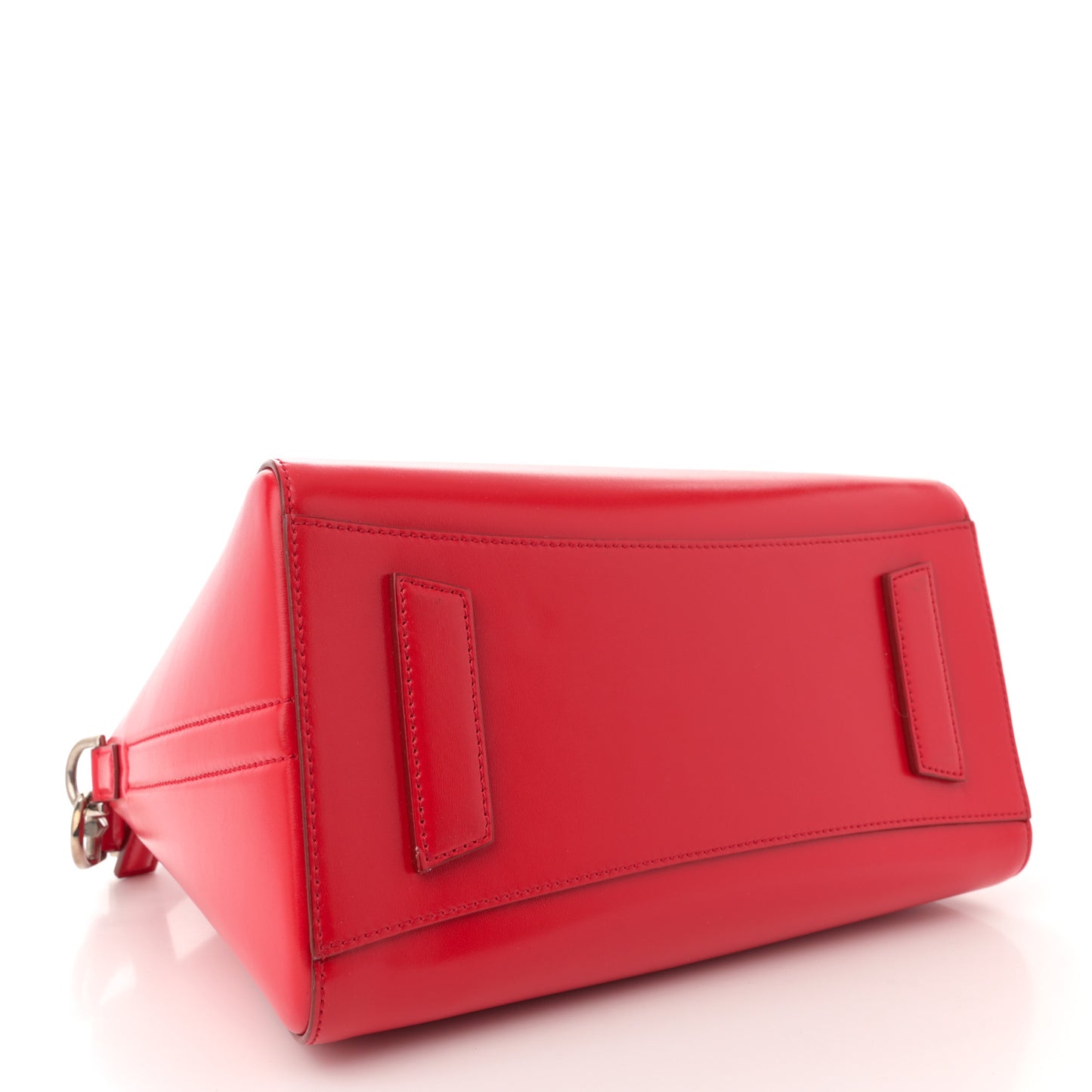 Shiny Lord Calfskin Small Antigona Medium Red