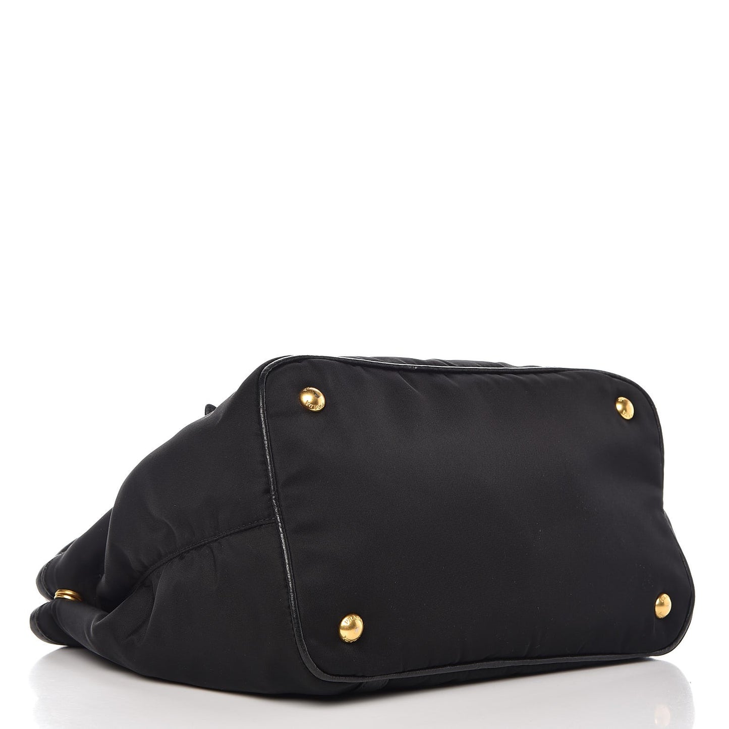 Tessuto Nylon Vitello Daino Tote Black