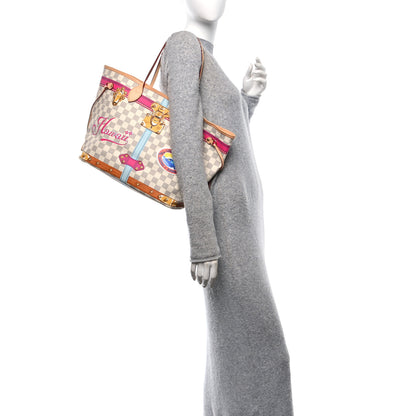 Louis Vuitton Damier Azur Summer Trunks Hawaii Neo Neverfull MM 3 of 10