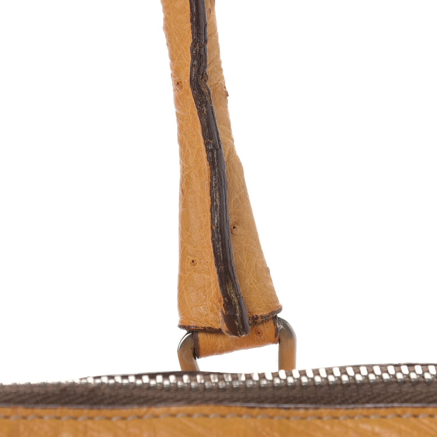 Prada Ostrich Frame Bowler Soleil 14 of 23