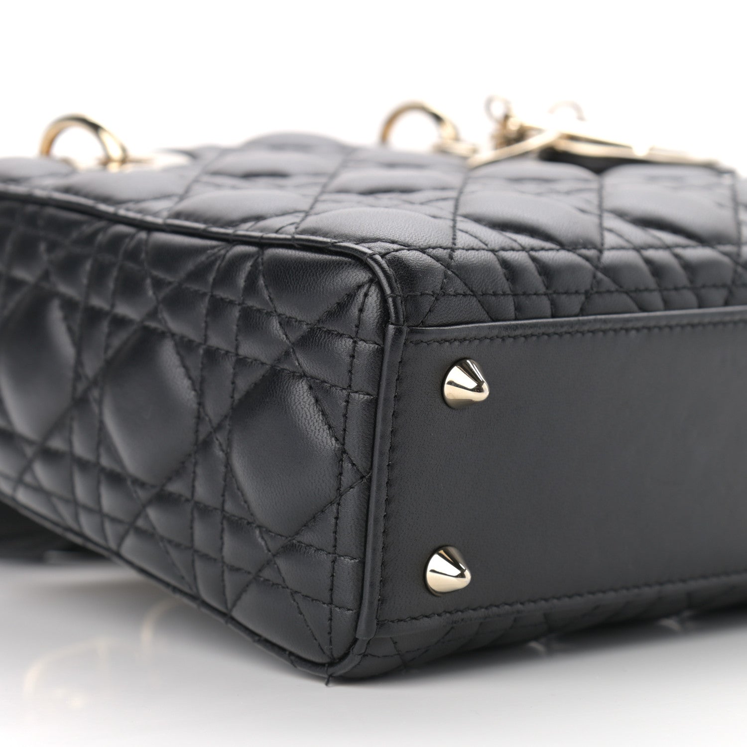 Christian Dior Lambskin Cannage Small My ABCDior Lady Dior Black 8 of 11