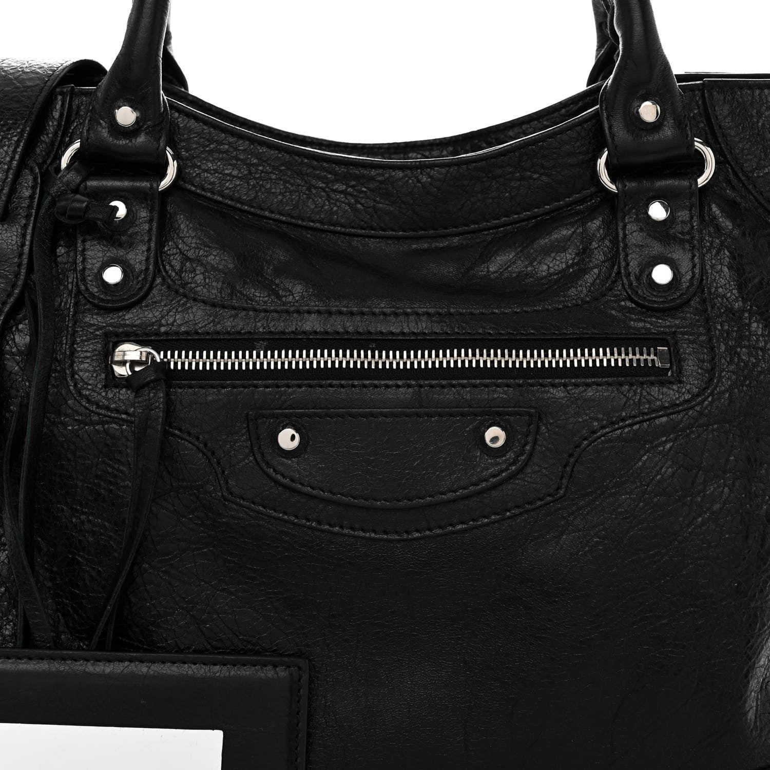 Balenciaga Agneau Classic Silver Hardware Velo Black 7 of 10