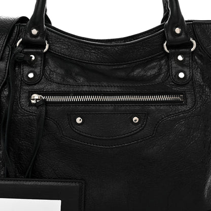 Balenciaga Agneau Classic Silver Hardware Velo Black 7 of 10