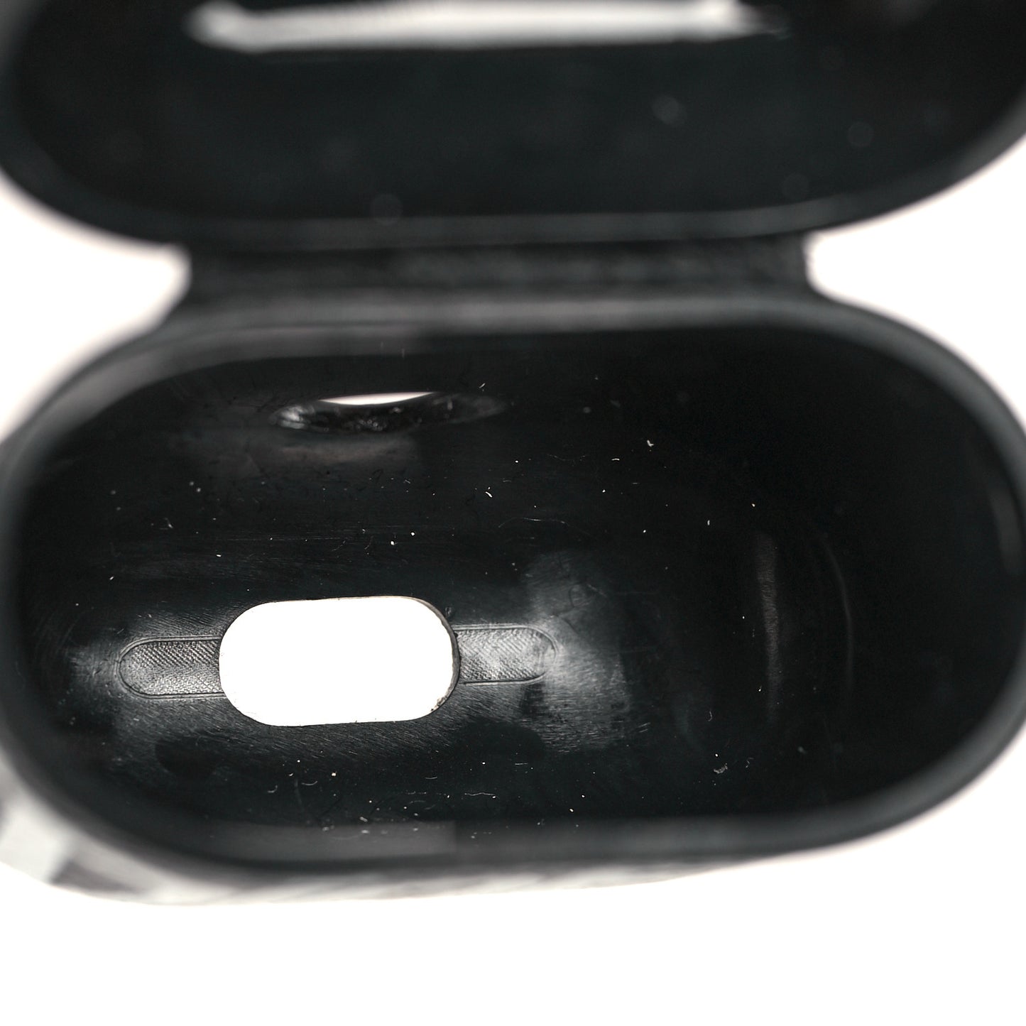 X SHAWN STUSSY Grained Calfskin Airpods Case Black